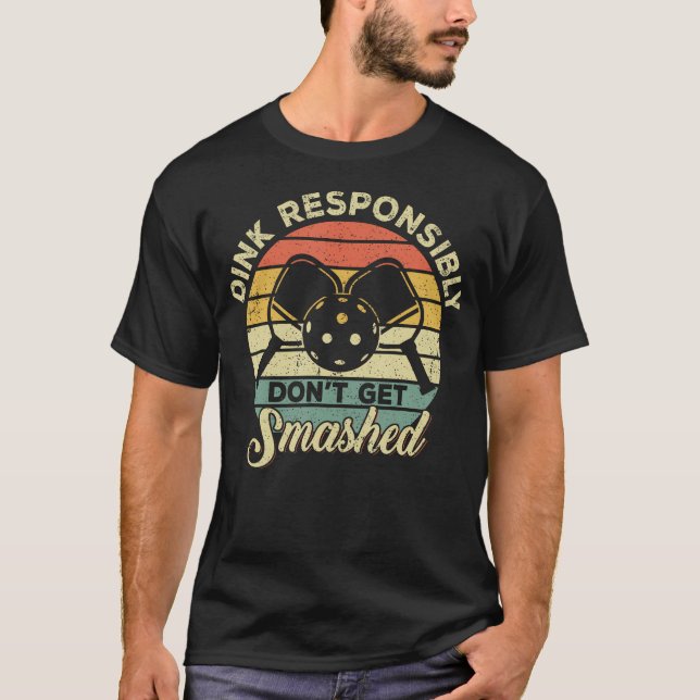T-shirt Dink de manière responsable Ne vous faites pas écr (Devant)