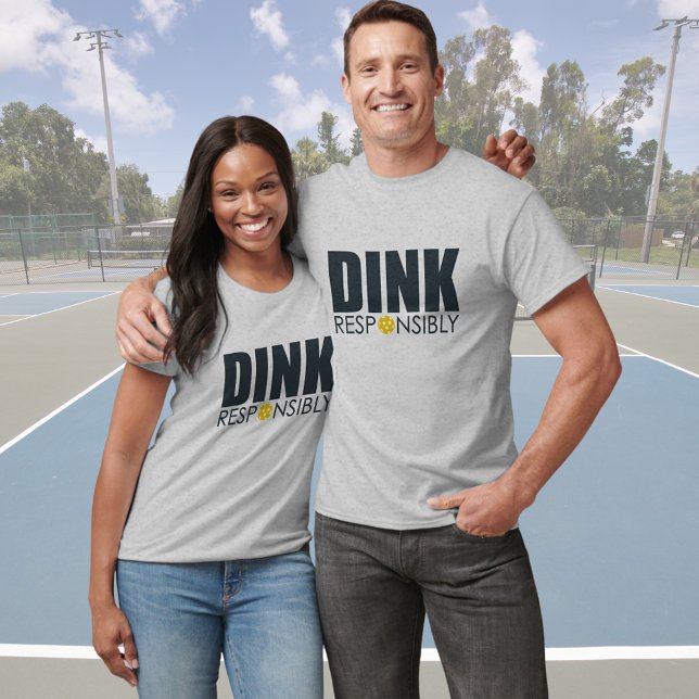 T-shirt Dink Pickleball Word Art de manière responsable (Créateur téléchargé)