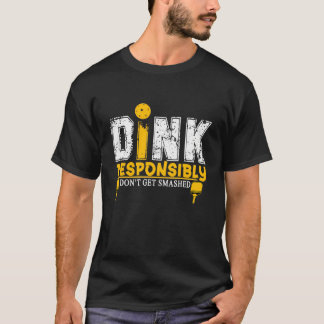 T-shirt Dink Responsable Pickleball ShortSleeve Unis