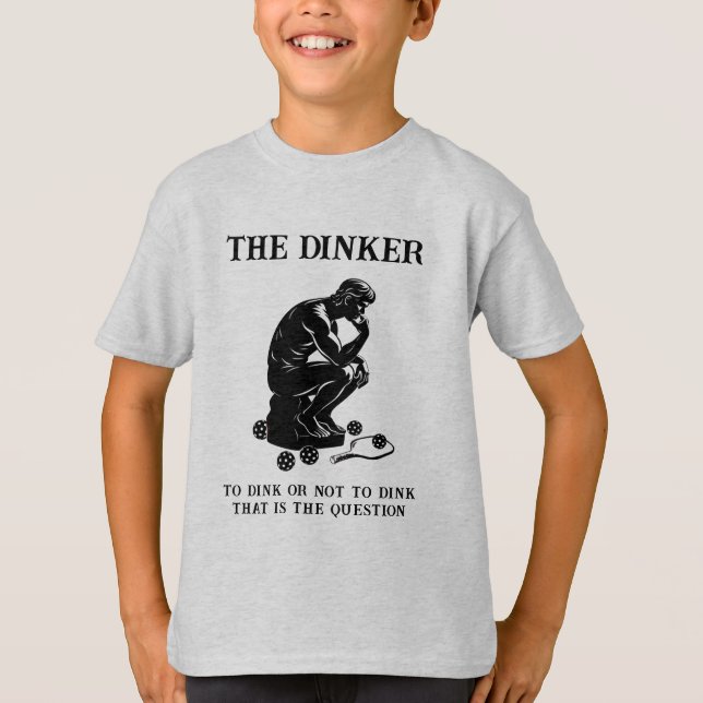 T-shirt Dinker Thinker Personnalisé Funny Pickleball (Devant)