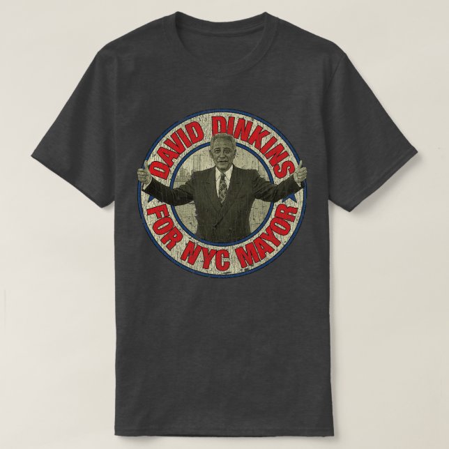 T-shirt Dinkins Pour Le Maire Du CNY 1989 (Design devant)