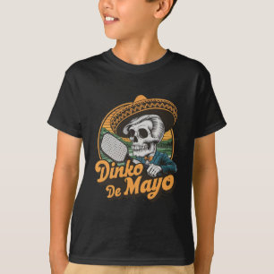 T-shirt Dinko De Mayo Drôle Picklebyll Cinco De Mayo Skele