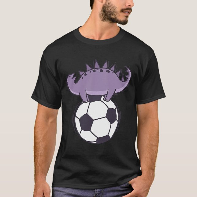 T-shirt Dino adore Soccer Dinosaur Reptile (Devant)