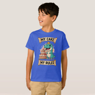 T-shirt Dino Anniversaire Le Roi Mon Gâteau Mes Règles