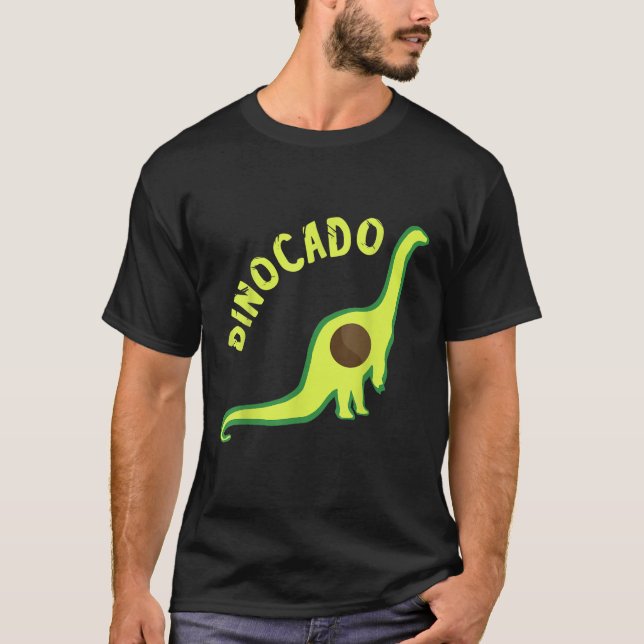 T-shirt Dino Avocado Brachiosaurus Drôle Avocado Fruit Din (Devant)