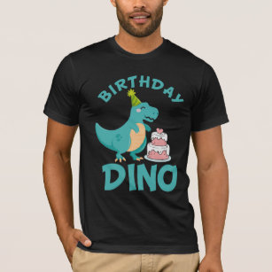 T-shirt Dino d'anniversaire - Cute Dinosaur Cake Surprise
