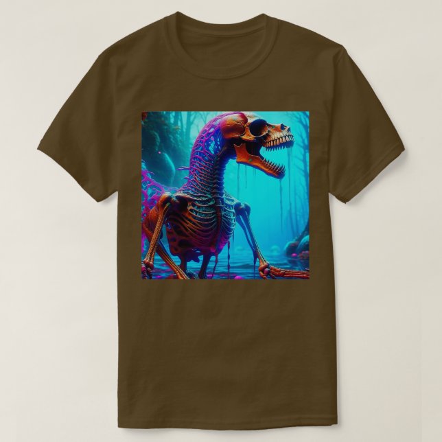 T-shirt Dino Dawn Brossé Réveillements paléontologiques TS (Design devant)