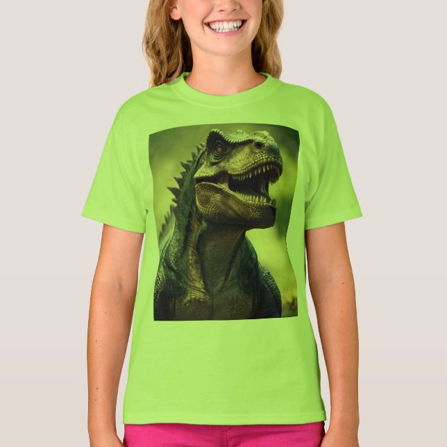 T-shirt Dino Design Girls (Devant)