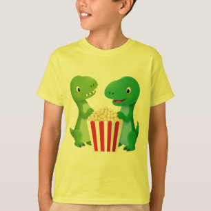 T-shirt Dino et popcorn pour enfants