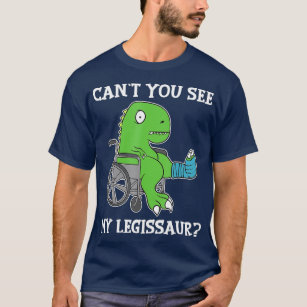 T-shirt Dino Funny Se bien cassé Jambe Dinosaure cadeau Di