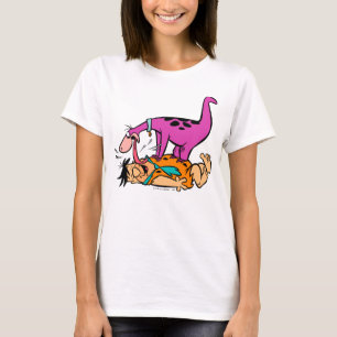 T-shirt Dino Licking Fred Flintstone