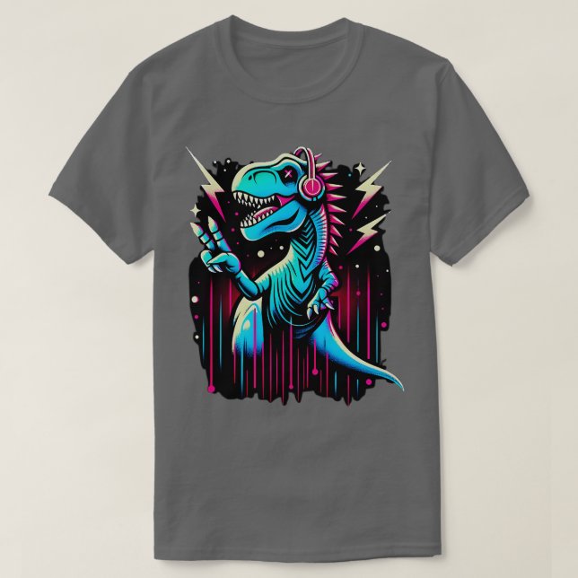 T-shirt Dino Love Peaceful TRex Paléontologie dinosaures (Design devant)