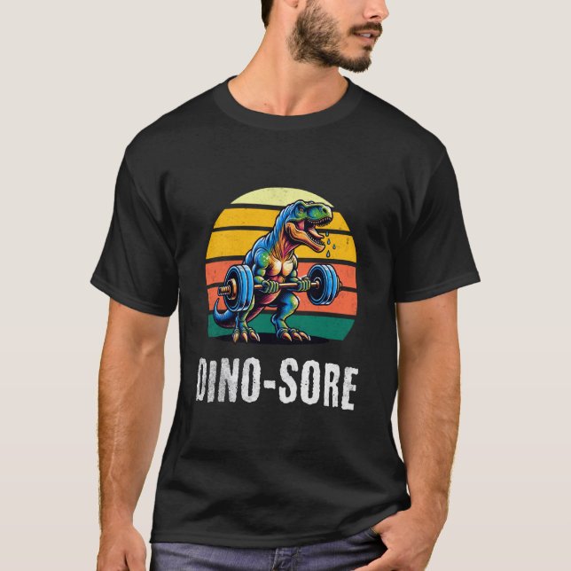T-shirt Dino Malade Drôle Dinosaure 1 (Devant)