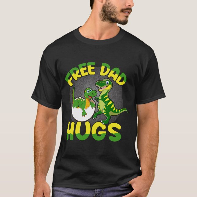 T-shirt Dino Papa Hugs (Devant)
