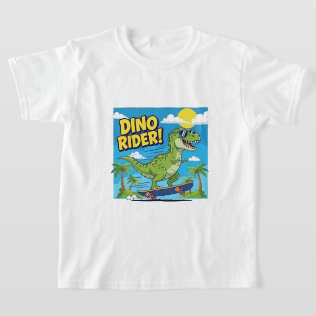 T-shirt "Dino Rider – Dévalez l'aventure en skate !" (Poser)