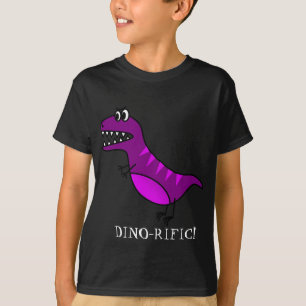 T-shirt Dino-rific mignon dinosaure violet design enfant