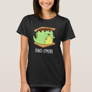 T-shirt Dino-smore Dinosaure Dinosaure Smore Pun Dark BG
