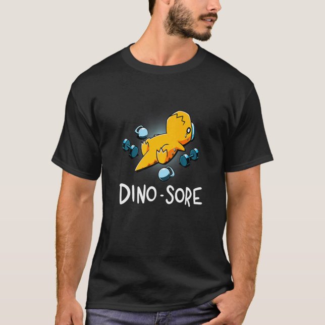 T-shirt Dino Sore Dinosaur Entraînement Salle De Sport Lif (Devant)