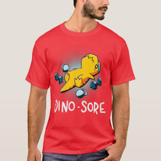 T-shirt Dino Sore Dinosaure Entraînement Salle De Fitness 