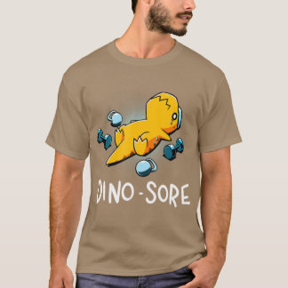 T-shirt Dino Sore Drôle Dinosaure Entraînement Gym Fitness