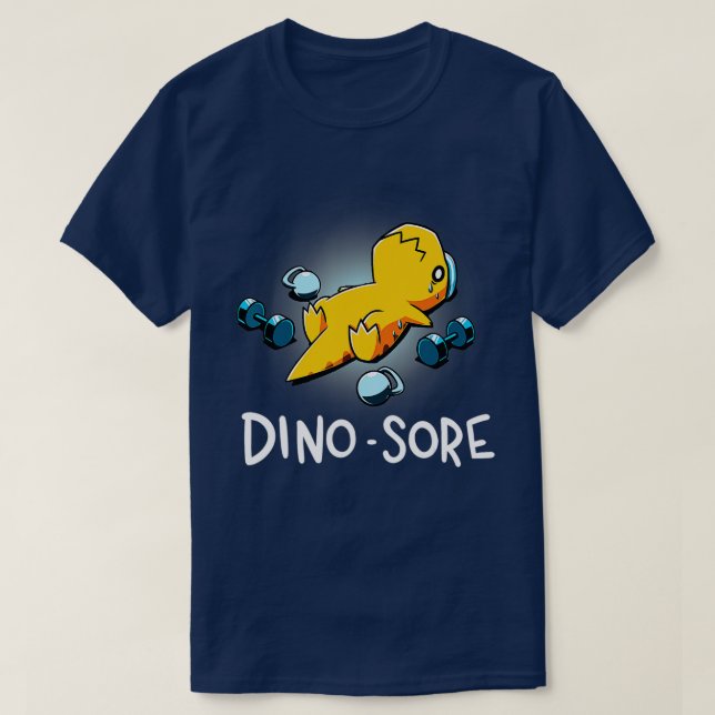 T-shirt Dino Sore Funny Dinosaur Workout Gym Fitness Lifti (Design devant)