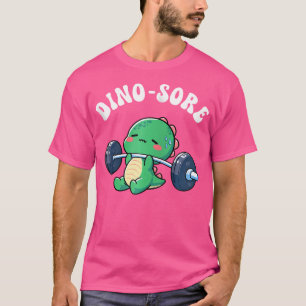 T-shirt Dino Sore Gymnase Entraînement Poids Lifting Fitne