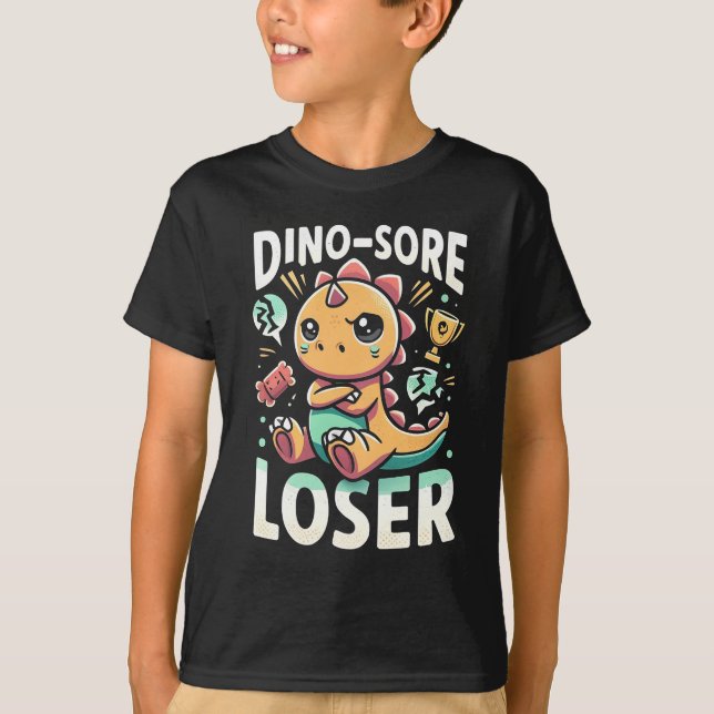 T-shirt "Dino-Sore Loser" - Dinosaure Design (Devant)