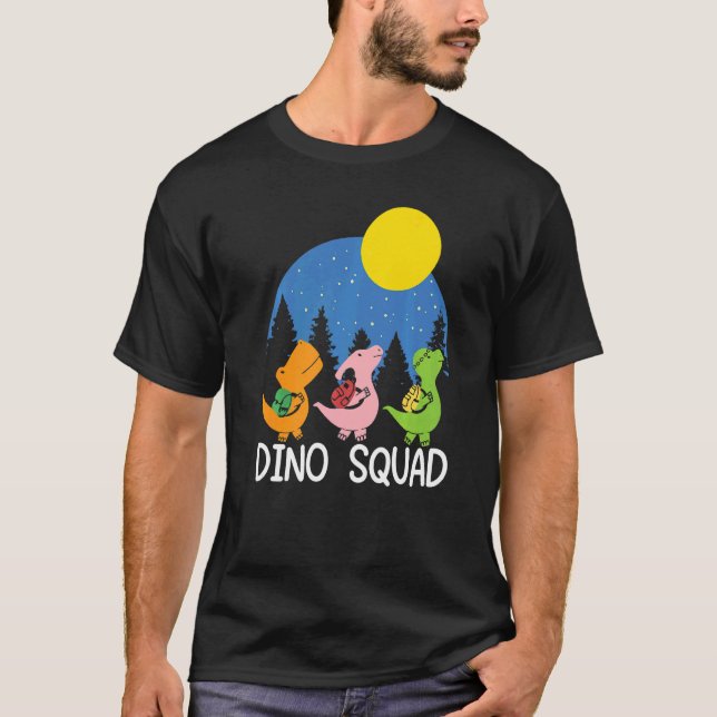 T-shirt Dino Squad Future Paléontologue Fossil Dinosaur (Devant)