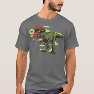 T-shirt Dino TRe Samouraï Avec Katana Cool Kanji Anime Pre