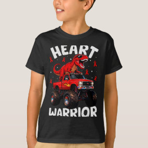 T-shirt Dino Trex Garçons Tout-Petit Guerrier de cœur Mala