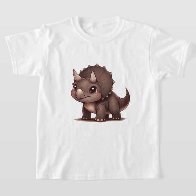 T-shirt Dino Triceratops - Collection Kammli Friends (Poser)