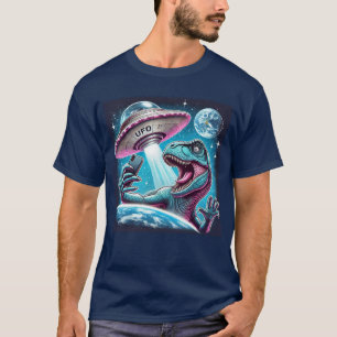 T-shirt Dino UFO Selfie : Rencontre Alien (Man Tshirt) #04