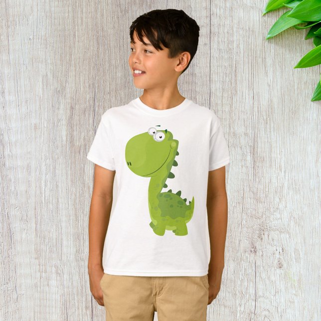 T-shirt Dino Vert Sourire (Créateur téléchargé)