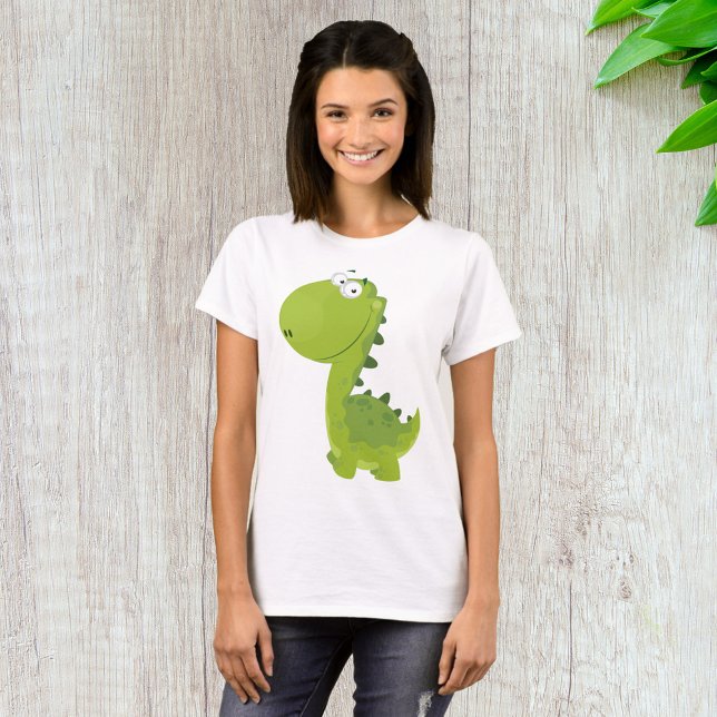 T-shirt Dino Vert Sourire (Créateur téléchargé)