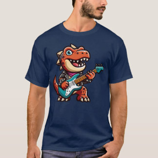 T-shirt DinoRe guitare guitariste groupe musique drôle