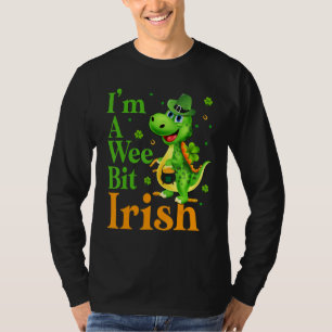 T-shirt Dinosaru Je suis un peu irlandais Bonne St Patrick
