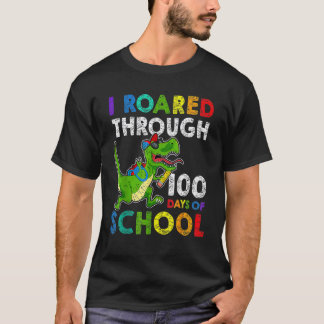 T-shirt Dinosaur 100 Jours D'école Professeur De Vie 100 J