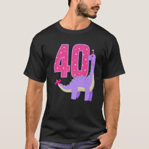T-shirt Dinosaur 40e anniversaire Dinosaure Amoureux 40 an