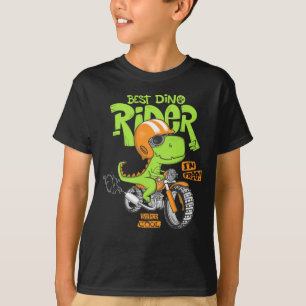 T-shirt Dinosaur à moto