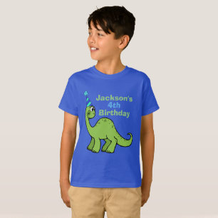 T-shirt Dinosaur Anniversaire Garçon Enfants Personnalisés