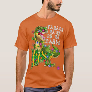 T-shirt Dinosaur Arbre de Noël Rex Hommes Garçons Enfants