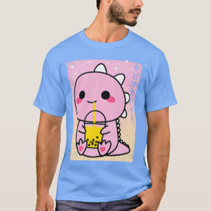 T-shirt Dinosaur Boba Bubble Tea Cute Kawaii Cadeau pour e