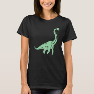 T-shirt Dinosaur Brontosaurus Mignon Pied Préhistorique Di