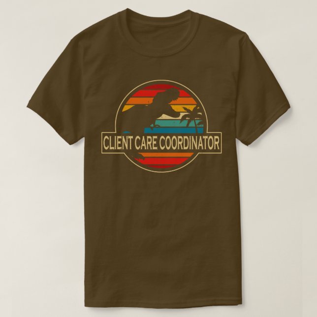 T-shirt Dinosaur Coordinateur client (Design devant)