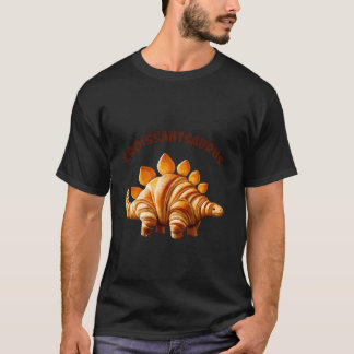 T-shirt Dinosaur Croissant boulangerie Amateurs Hommes Fem