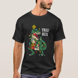 T-shirt Dinosaur de Noël Rex Funny Cadeaux De Noël Pour K