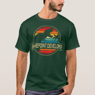 T-shirt Dinosaur développeur Sharepoint