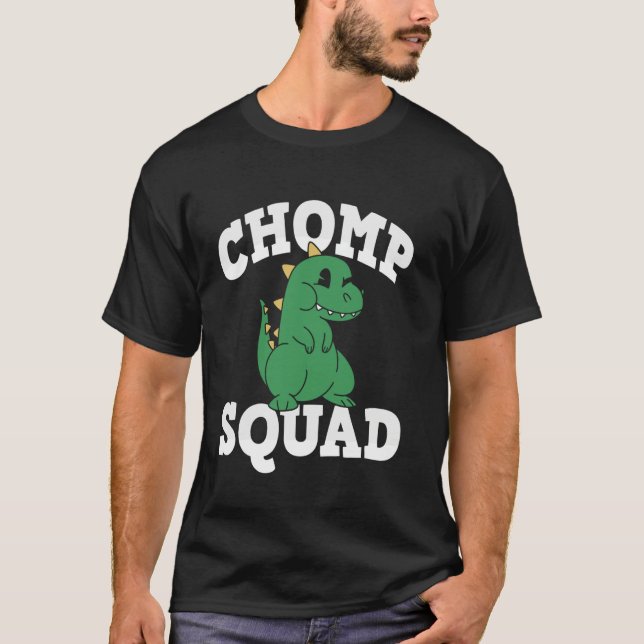 T-shirt Dinosaur Dino, Équipe De Chompes (Devant)