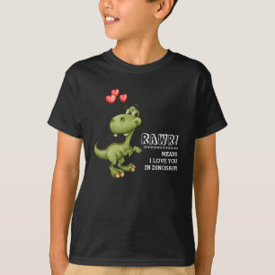 T-shirt Dinosaur Dinosaur Valentine's Day Cadeau