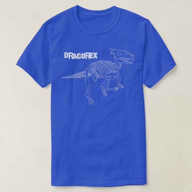 T-shirt Dinosaur Dracore Squelette fossile  (Design devant)